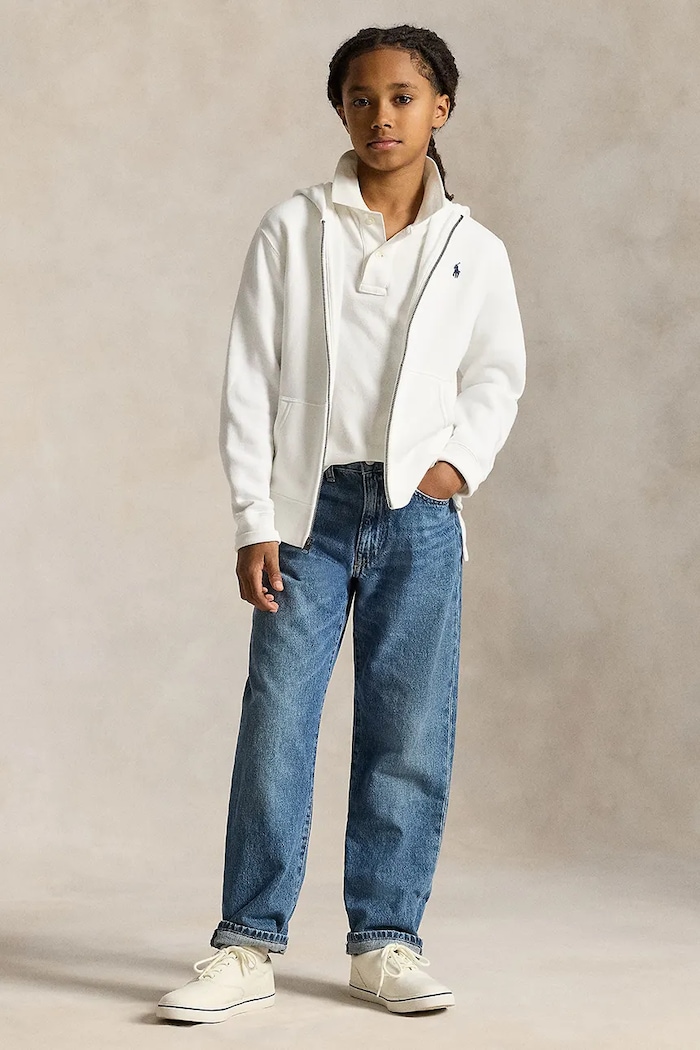 Detská mikina Polo Ralph Lauren biela 323799360501
