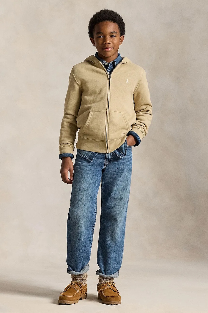 Dětská mikina Polo Ralph Lauren béžová 323799360503