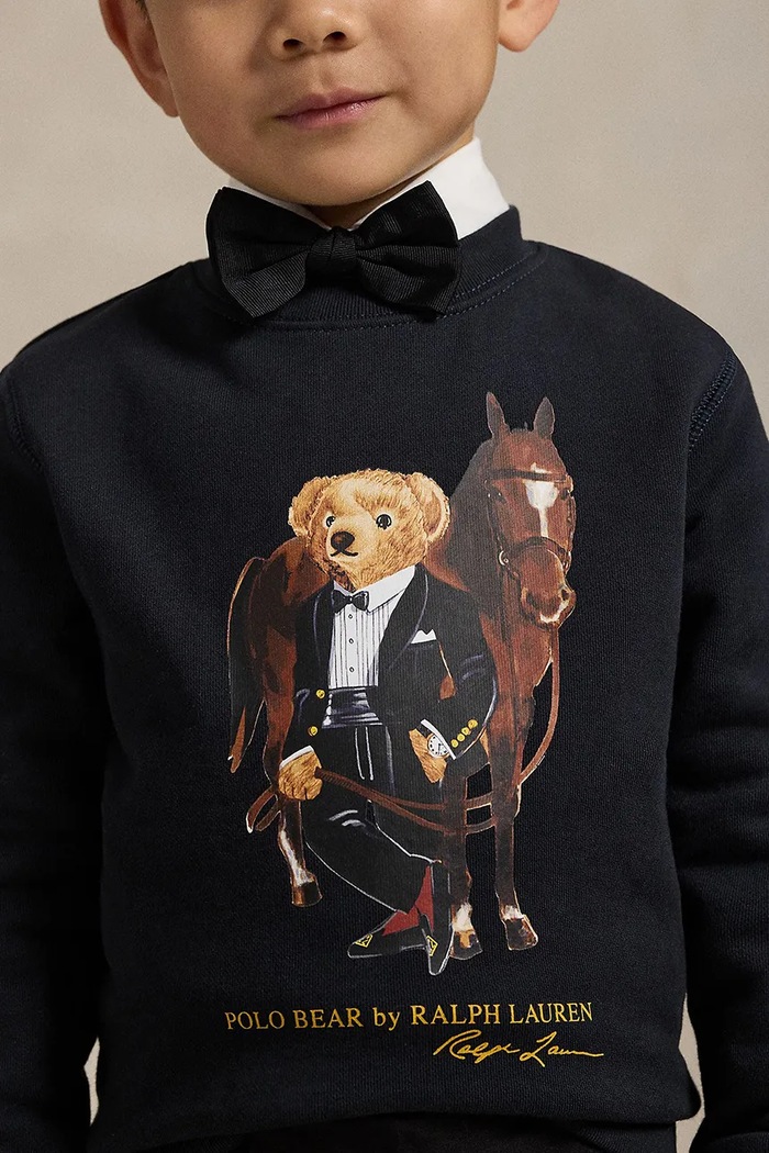 Polo Ralph Lauren hanorac de bumbac pentru copii 322A10261001 negru