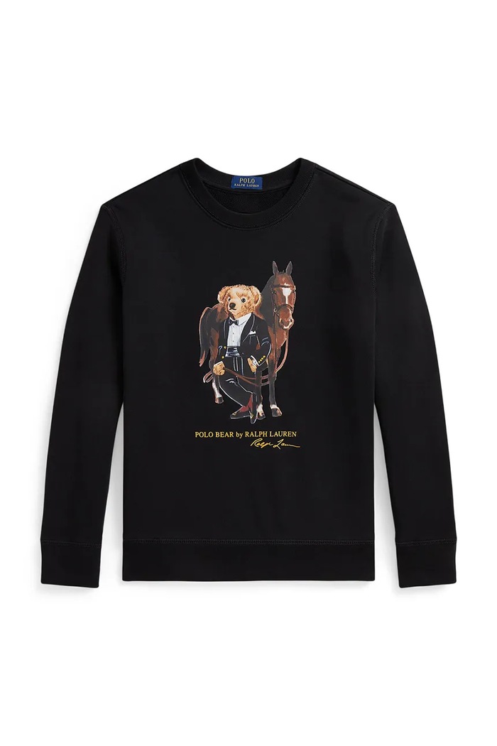 Polo Ralph Lauren bluza bawełniana dziecięca 323A10261002 czarny SS26