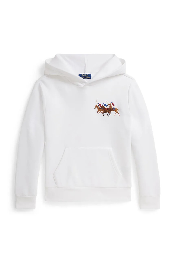 Παιδική μπλούζα Polo Ralph Lauren απλικέ λευκό 323A95741002