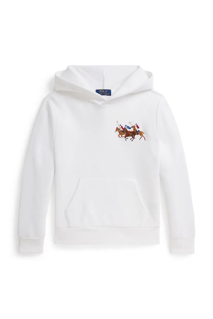 Παιδική μπλούζα Polo Ralph Lauren απλικέ λευκό 323A95741002