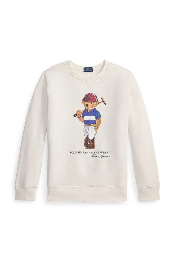 Detská mikina Polo Ralph Lauren 323A96604001 biela SS26