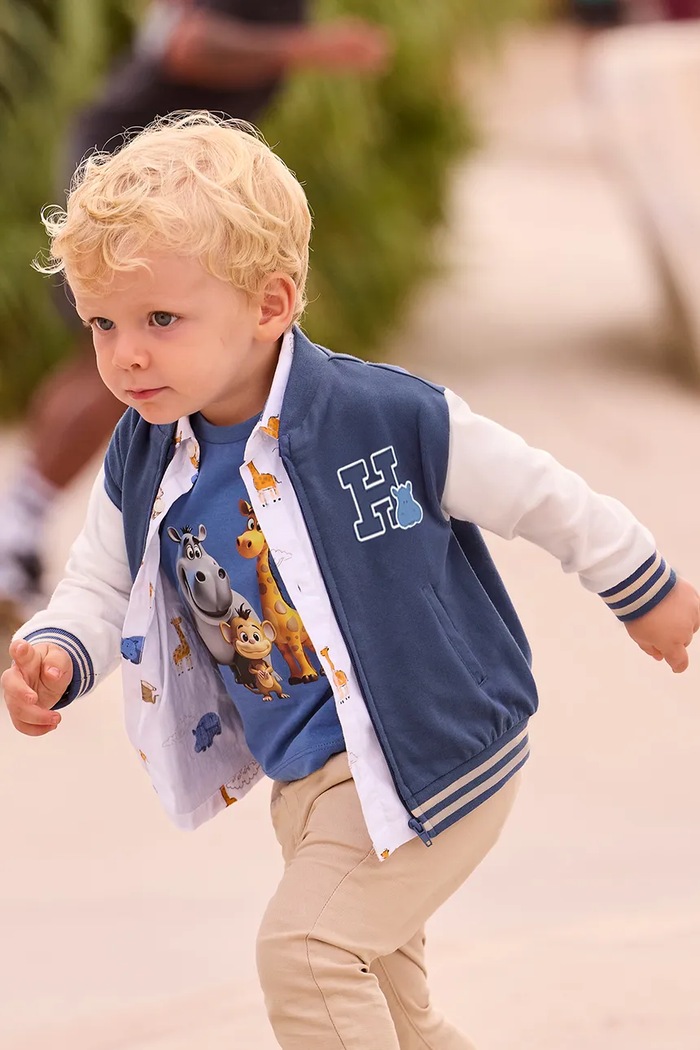 Mayoral bluză copii imprimeu albastru 1406.3E.Baby.PPY2