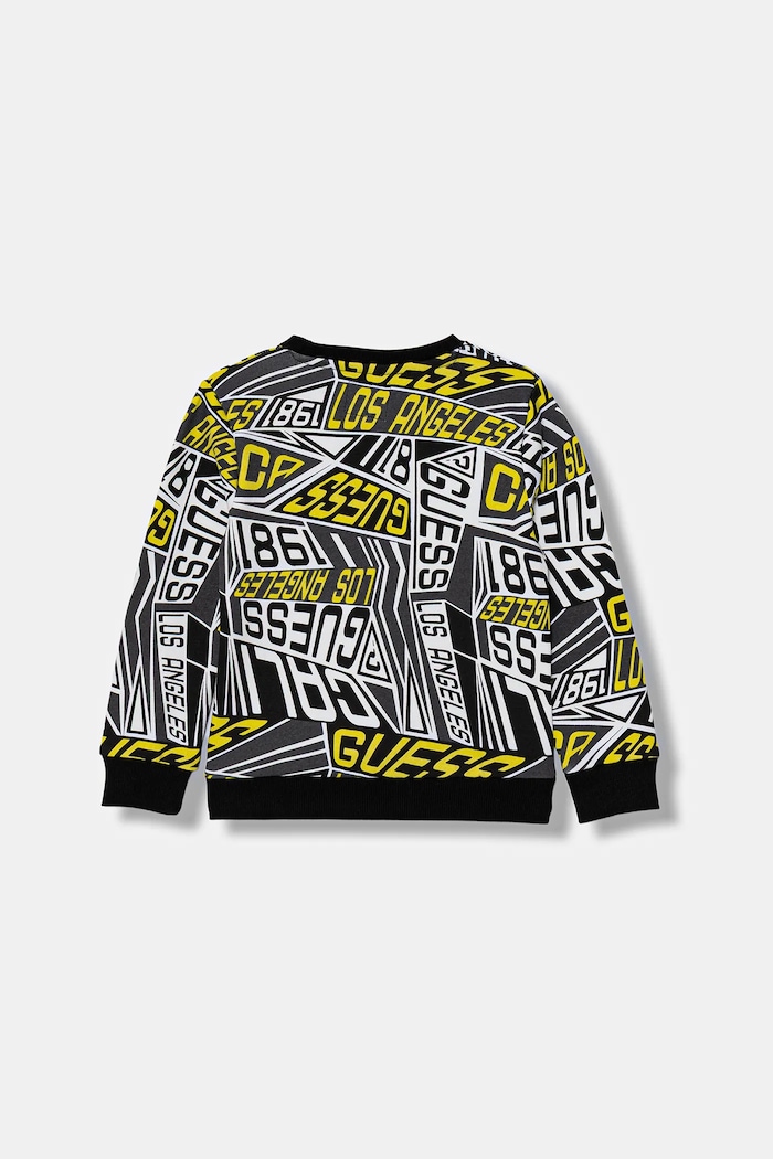 Guess gyerek melegítőfelső pamutból N6RQ00.KA6R4.PPY2 fekete SS26