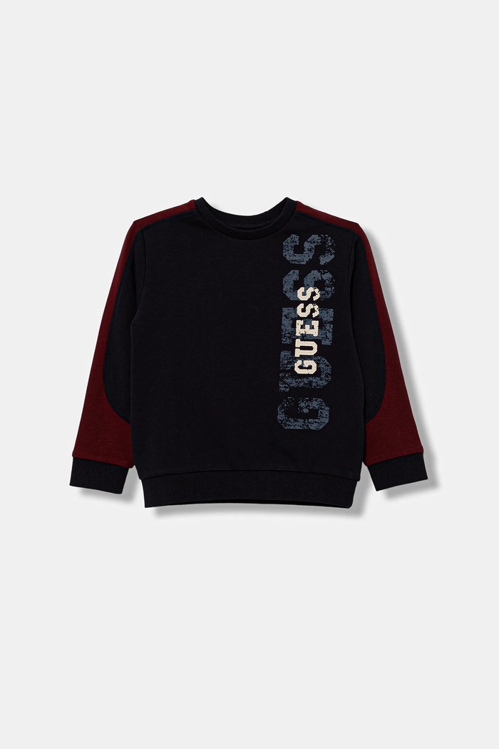 Guess gyerek melegítőfelső pamutból pamut sötétkék N6RQ01.KA6R4.PPY2