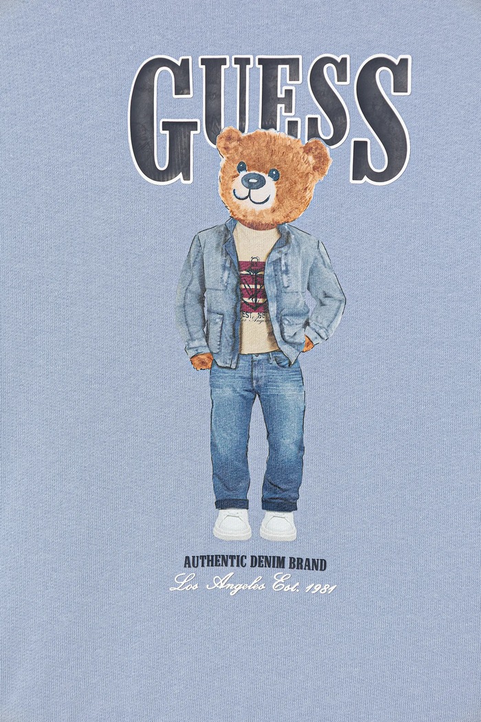 Fiú Guess gyerek melegítőfelső pamutból N6RQ03.KAD74.PPY2 kék