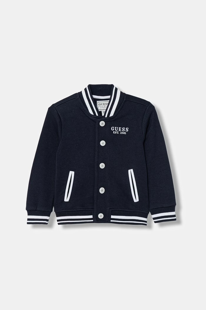 Detská mikina Guess bez kapucne tmavomodrá N6RQ06.K0170.PPY2