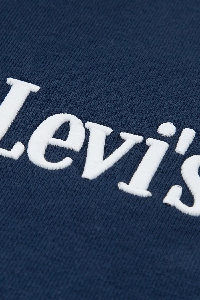 Detská mikina Levi's CLASSIC AND CLEAN HOODIE tmavomodrá 8EP584