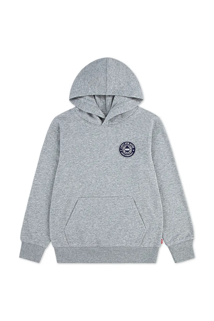 Detská mikina Levi's MODERN CREST HOODIE 9EP587 sivá SS26