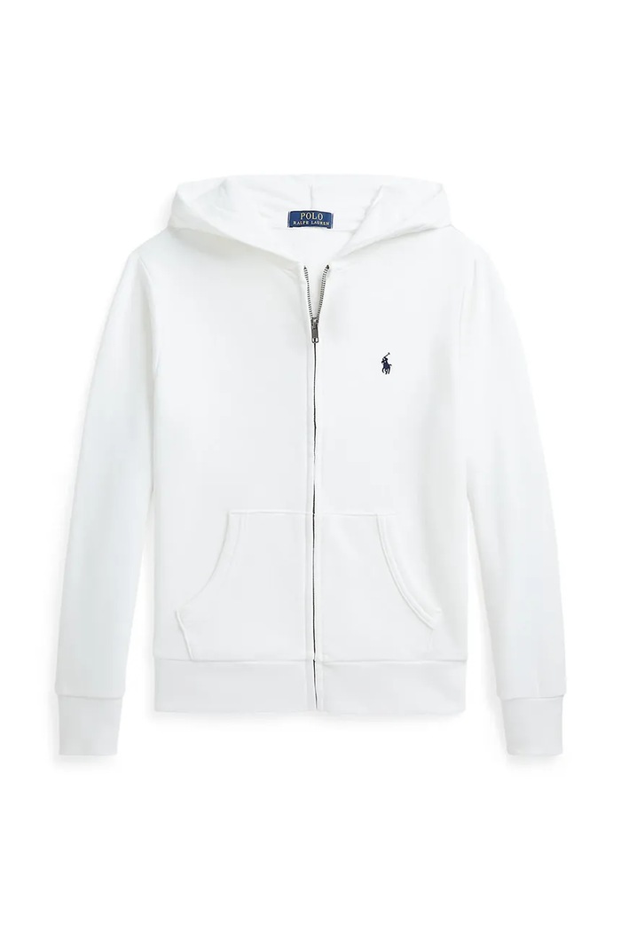 Dětská mikina Polo Ralph Lauren s kapucí bílá 323964134001