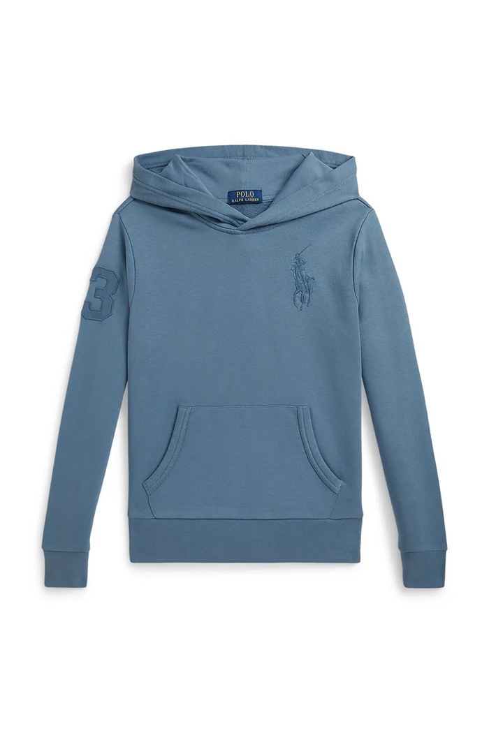 Detská mikina Polo Ralph Lauren nášivka modrá 323A12245002