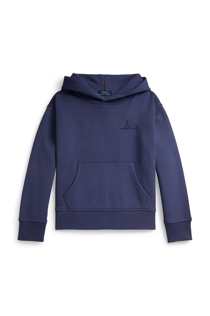 Detská mikina Polo Ralph Lauren s kapucňou modrá 323A12273001