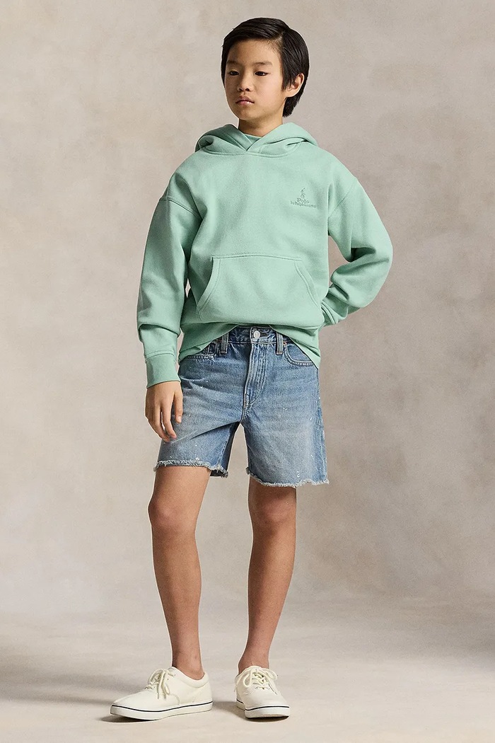Detská mikina Polo Ralph Lauren tyrkysová 323A12273002