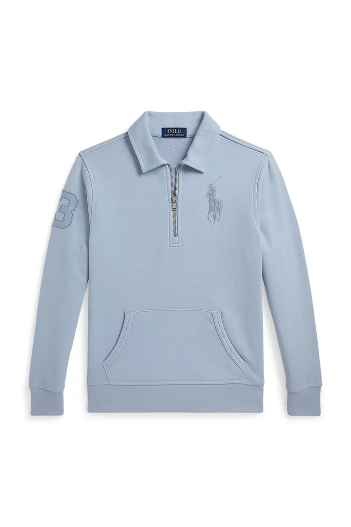 Polo Ralph Lauren mikina detská s bavlnou 323A12288001 modrá SS26