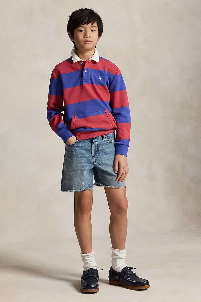 Detská mikina Polo Ralph Lauren červená 323A12427001
