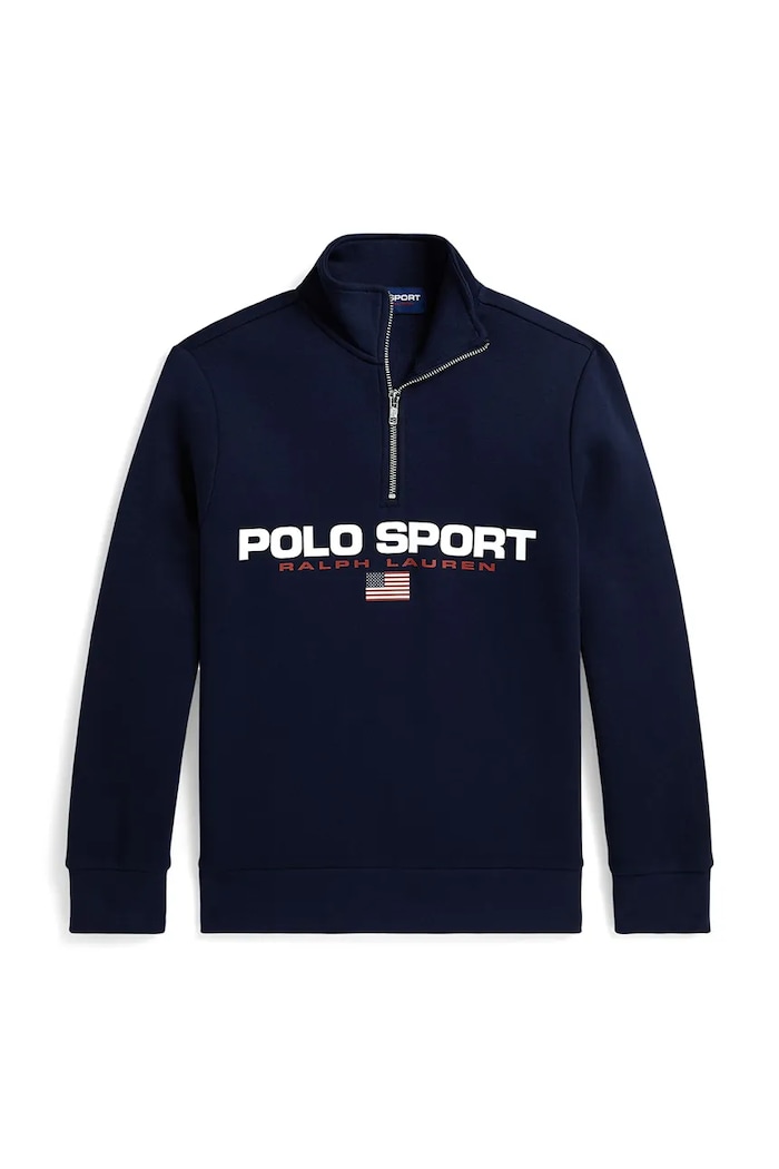 Polo Ralph Lauren detská bavlnená mikina tmavomodrá 323B20501001