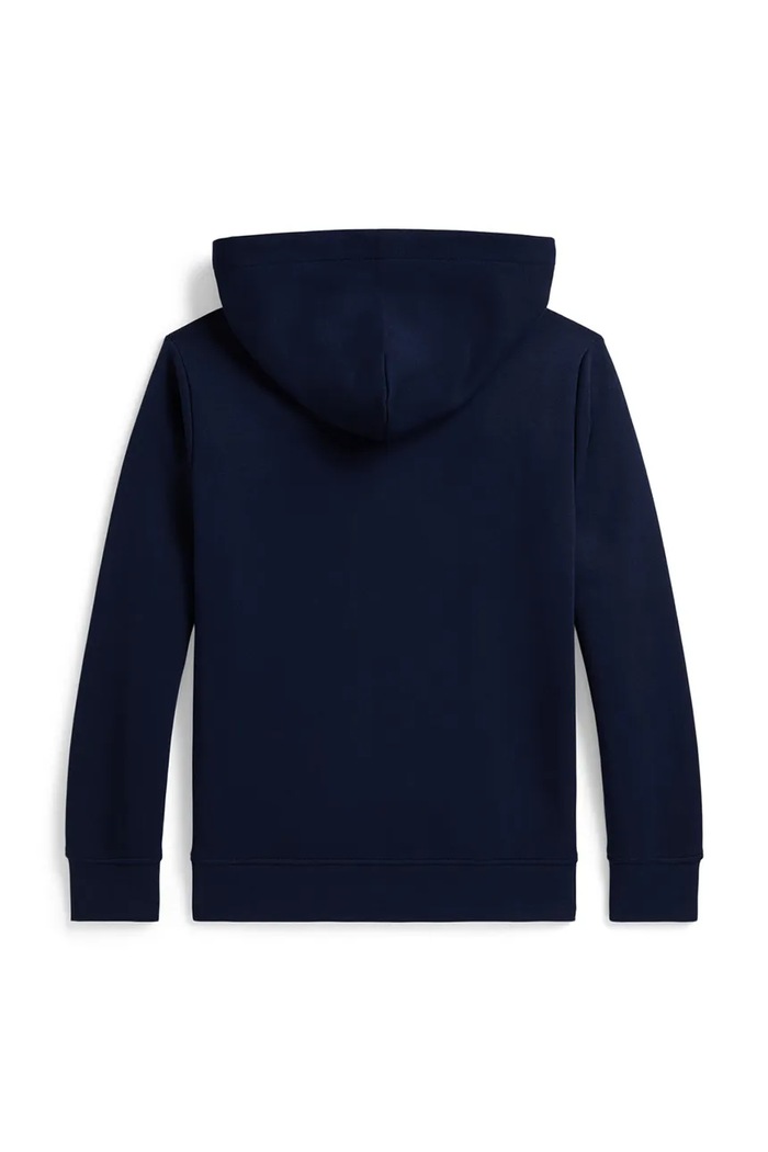 Polo Ralph Lauren detská mikina s kapucňou z bavlny 323P01528501 tmavomodrá SS26