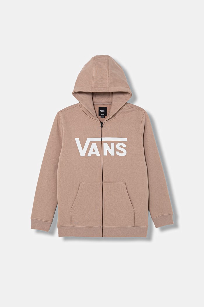 Detská mikina Vans s kapucňou béžová VN000JYBE2V1