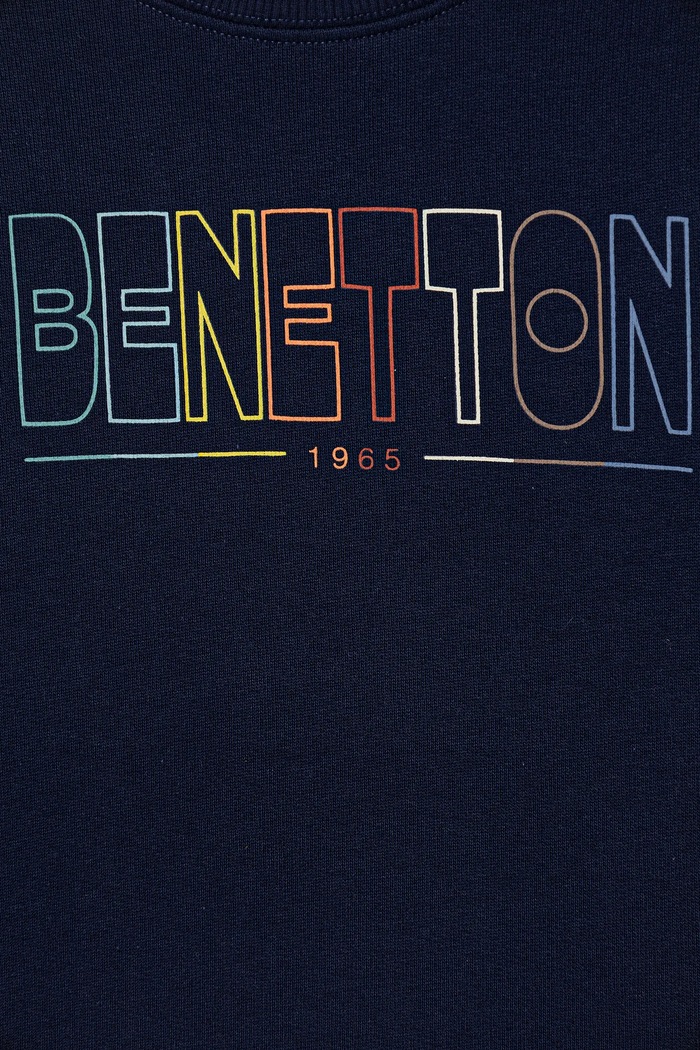 Αγορίστικα Παιδική βαμβακερή μπλούζα United Colors of Benetton 3J70G10LJ.P.Stagionale σκούρο μπλε