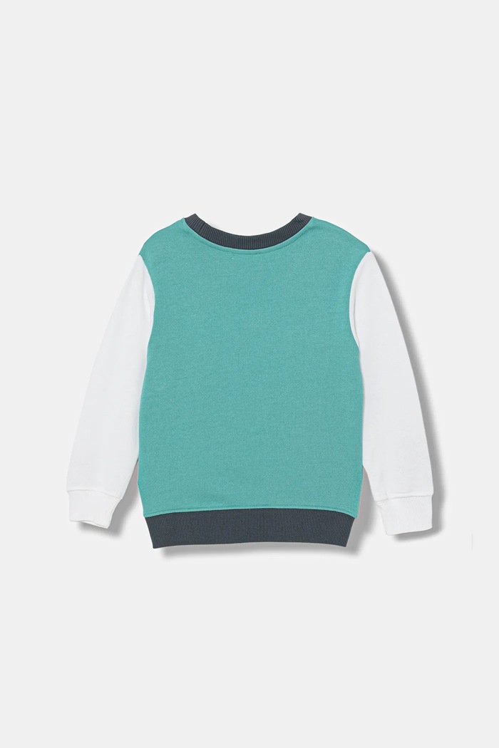 Παιδική βαμβακερή μπλούζα United Colors of Benetton 3J70G10LJ.P.Stagionale τιρκουάζ SS26