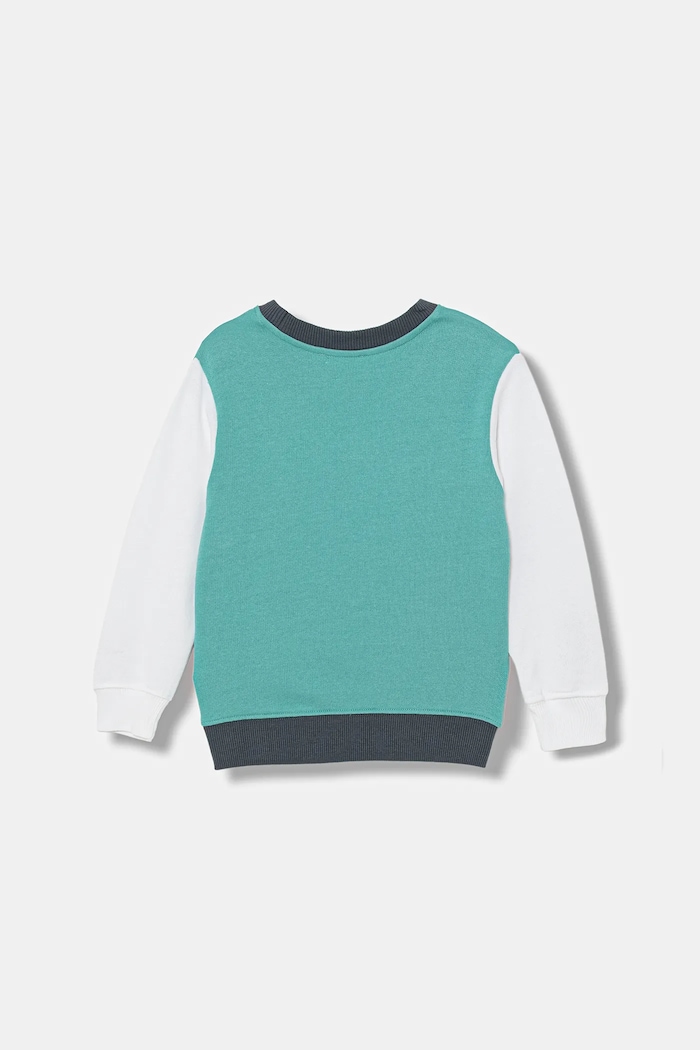 Παιδική βαμβακερή μπλούζα United Colors of Benetton 3J70G10LJ.P.Stagionale τιρκουάζ SS26
