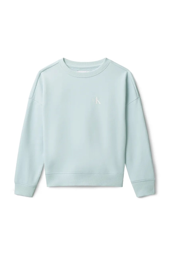 Calvin Klein Jeans hanorac pentru copii, cu bumbac LVCKSJB03B.104.116.PPY2 albastru SS26