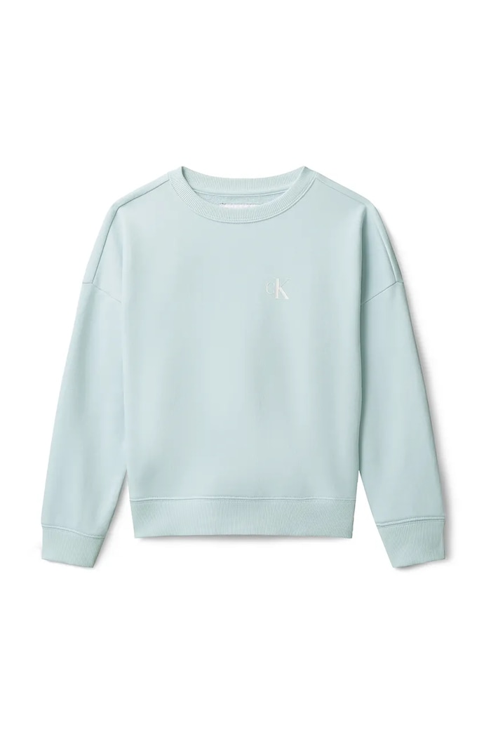 Calvin Klein Jeans hanorac pentru copii, cu bumbac LVCKSJB03B.128.176.PPY2 albastru SS26