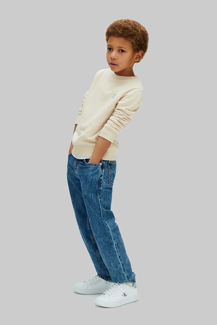 Calvin Klein Jeans hanorac pentru copii, cu bumbac LV1CKSJB33.128.176.PPY2 bej