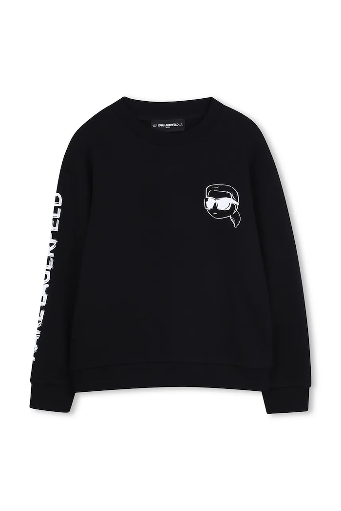 Karl Lagerfeld bluza dziecięca pozostałe czarny Z31088.86.108