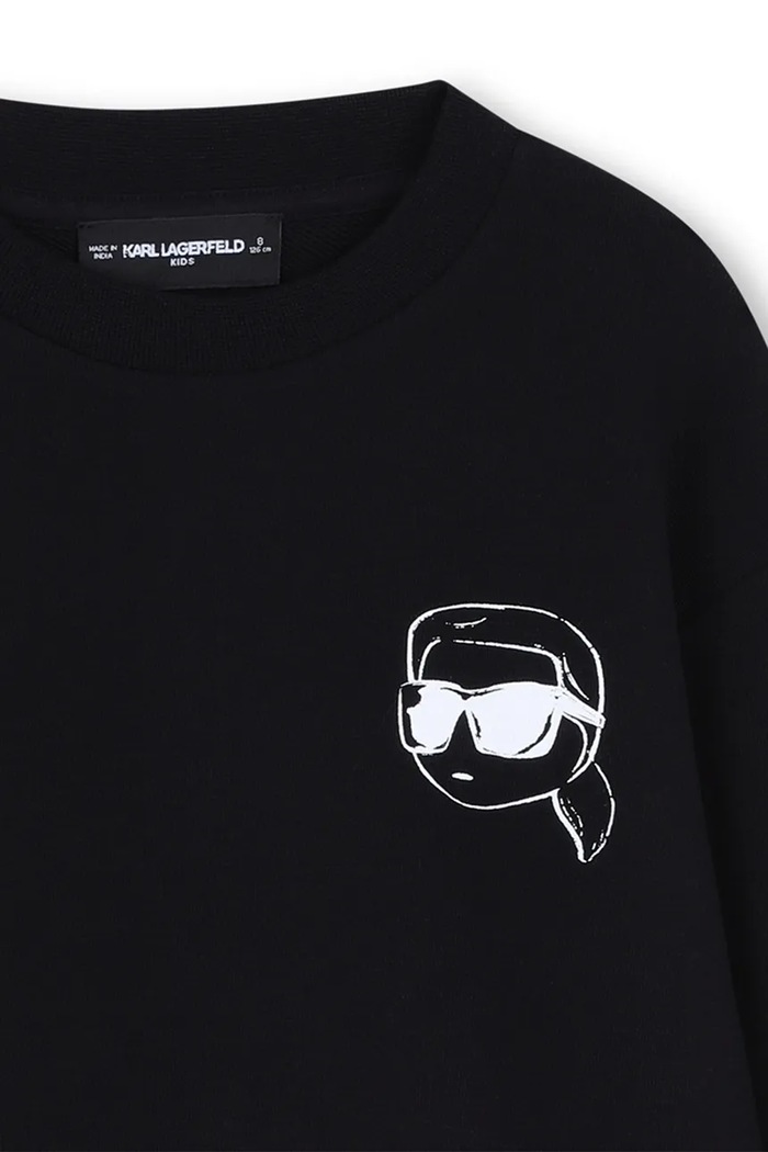 Chłopiec Karl Lagerfeld bluza dziecięca Z31088.86.108 czarny