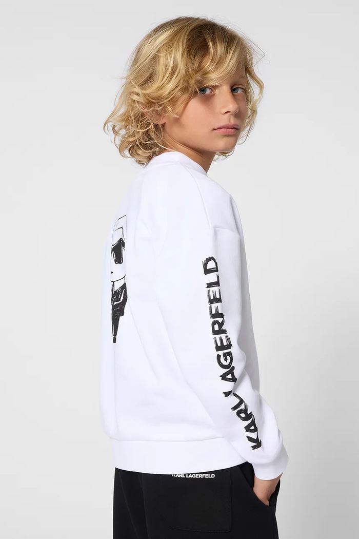 Detská mikina Karl Lagerfeld Z31088.114.150 biela