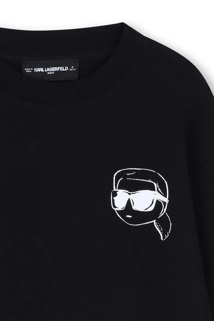 Chlapec Detská mikina Karl Lagerfeld Z31088.114.150 čierna