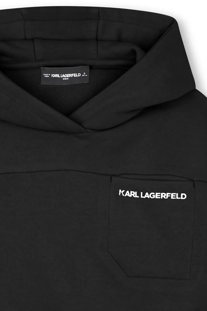 Chlapec Detská mikina Karl Lagerfeld Z31089.114.150 čierna