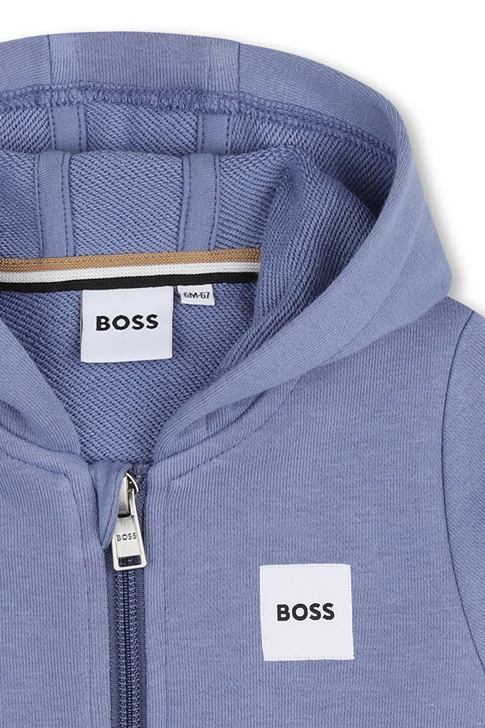 Chlapec Mikina pre bábätká BOSS J52866.71.81 fialová