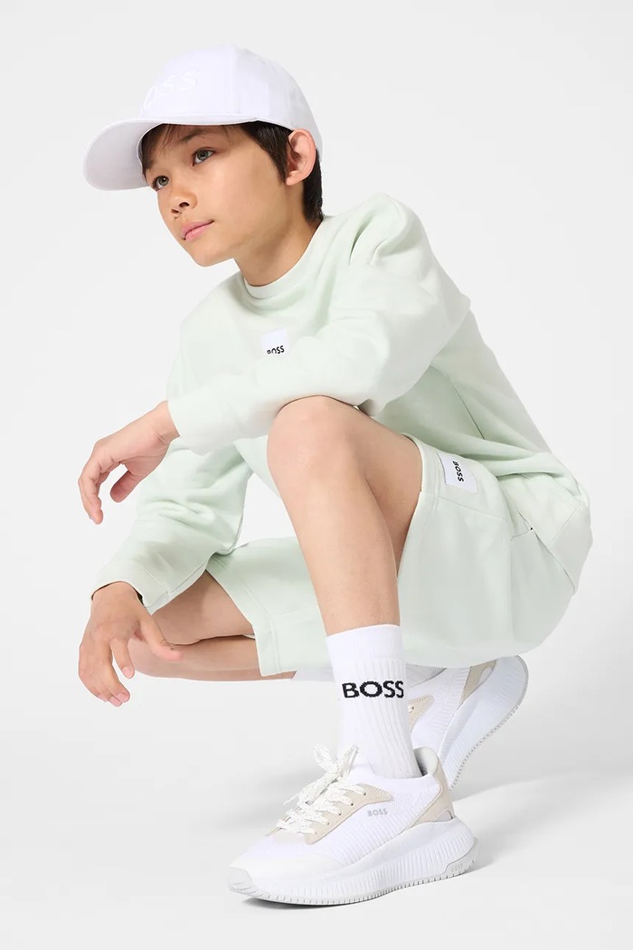 BOSS bluza dziecięca J52965.114.150 turkusowy