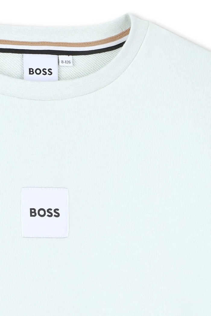 BOSS bluza dziecięca turkusowy J52965.114.150