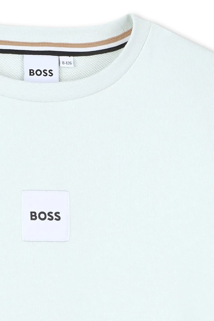 BOSS bluza dziecięca turkusowy J52965.114.150