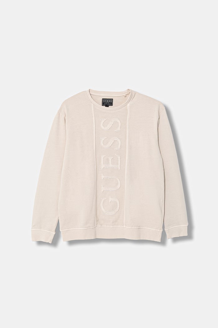 Guess mikina detská bavlnená béžová L6GQ01.KA6R4.PPY2.M