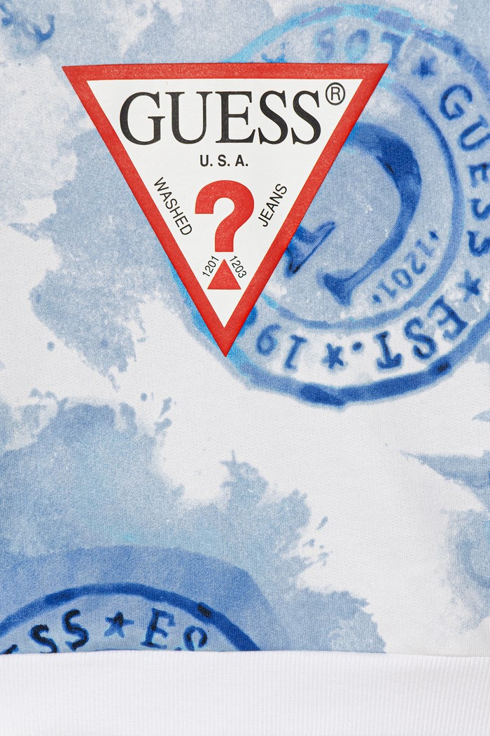 Chłopiec Guess bluza bawełniana dziecięca N6GQ00.KA6R4.PPY2.M niebieski
