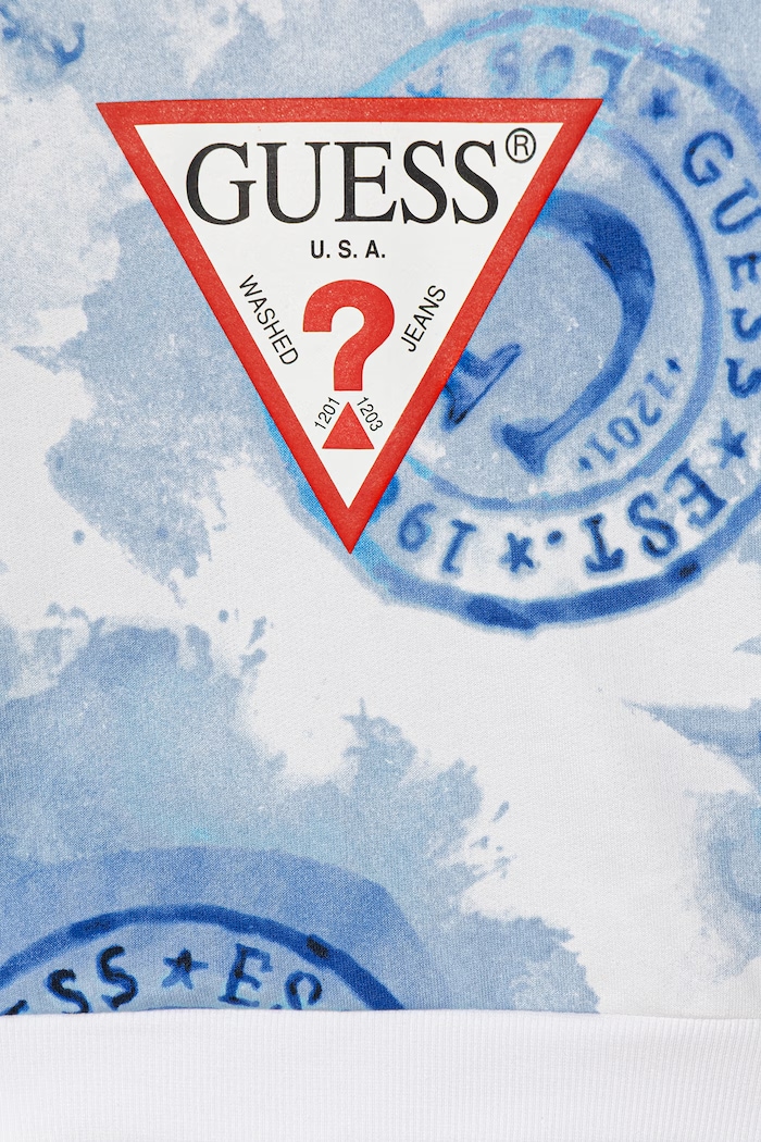Chłopiec Guess bluza bawełniana dziecięca N6GQ00.KA6R4.PPY2.M niebieski