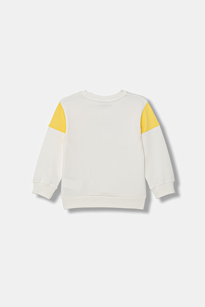 United Colors of Benetton detská bavlnená mikina 3J70G10LW.P.Stagionale béžová SS26