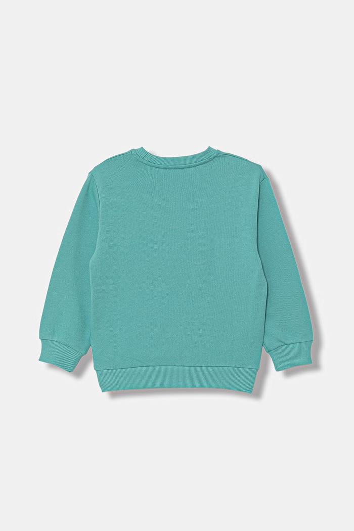 United Colors of Benetton hanorac pentru copii, din bumbac 3NBMG10M9.P.Stagionale turcoaz SS26