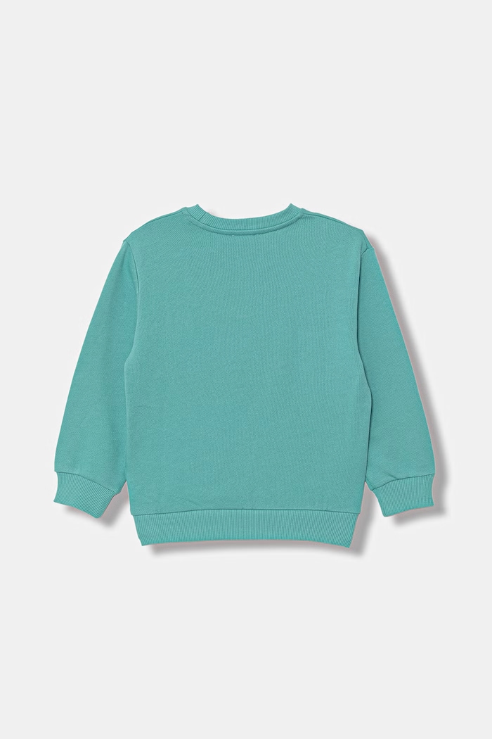 United Colors of Benetton hanorac pentru copii, din bumbac 3NBMG10M9.P.Stagionale turcoaz SS26