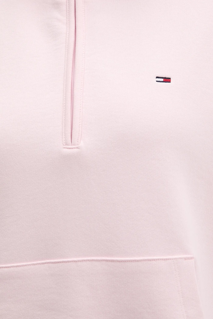 Tommy Jeans pamut melegítőfelső DW0DW21924 rózsaszín