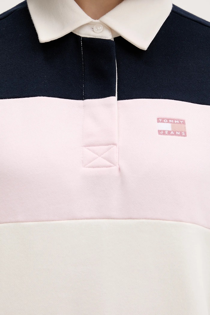 Bavlnená mikina Tommy Jeans DW0DW21927 ružová