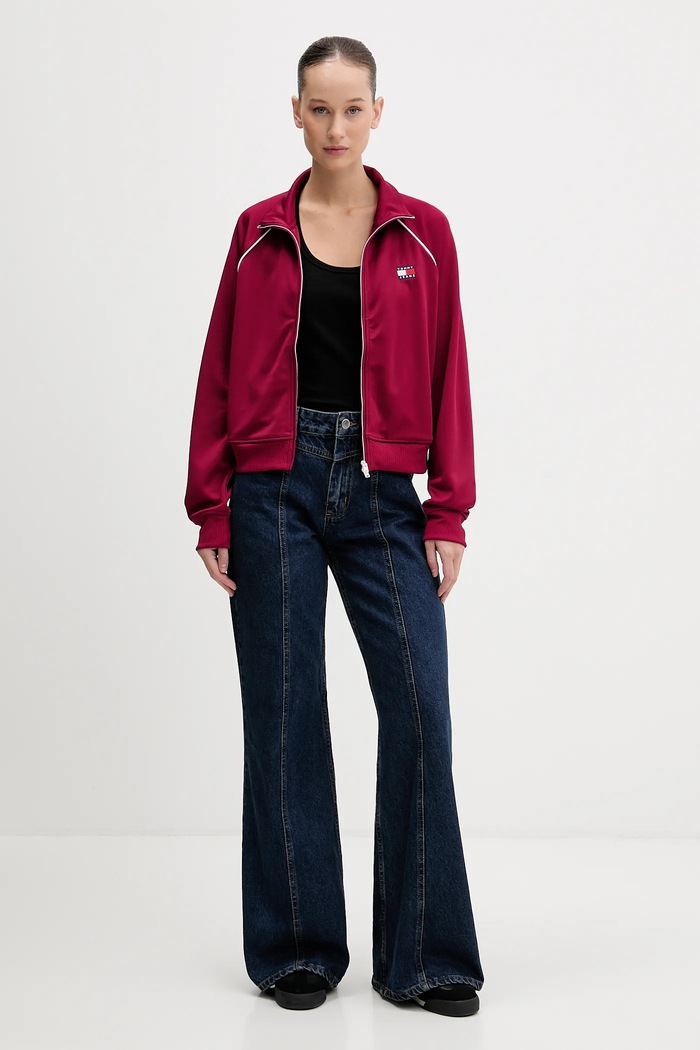 Dukserica Tommy Jeans DW0DW21930 bordo SS26