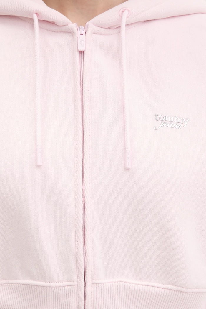 Mikina Tommy Jeans DW0DW21943 růžová