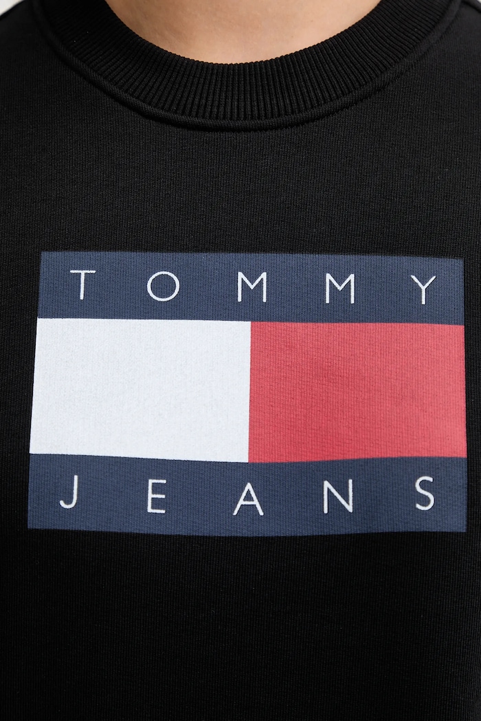 Tommy Jeans hanorac de bumbac DW0DW22564 negru