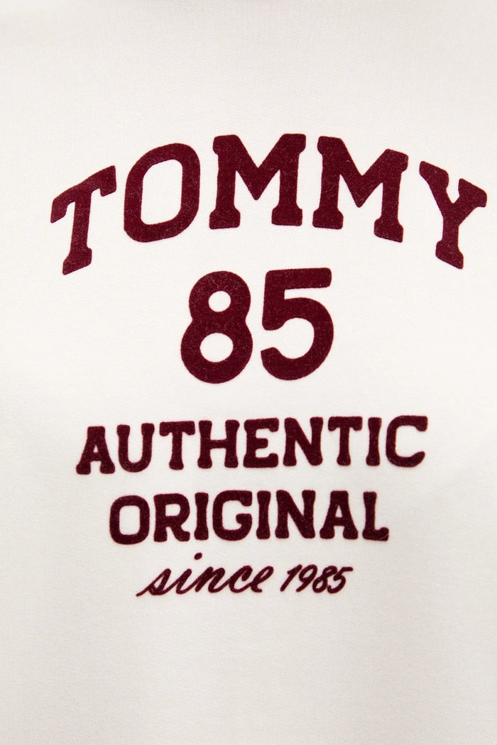 Βαμβακερή μπλούζα Tommy Jeans DW0DW22603 μπεζ
